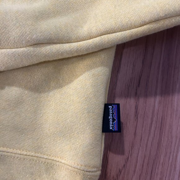 Patagonia Women's Small Ridge Rise Stripe Uprisal Crew Sweatshirt Yellow - Picture 2 of 5